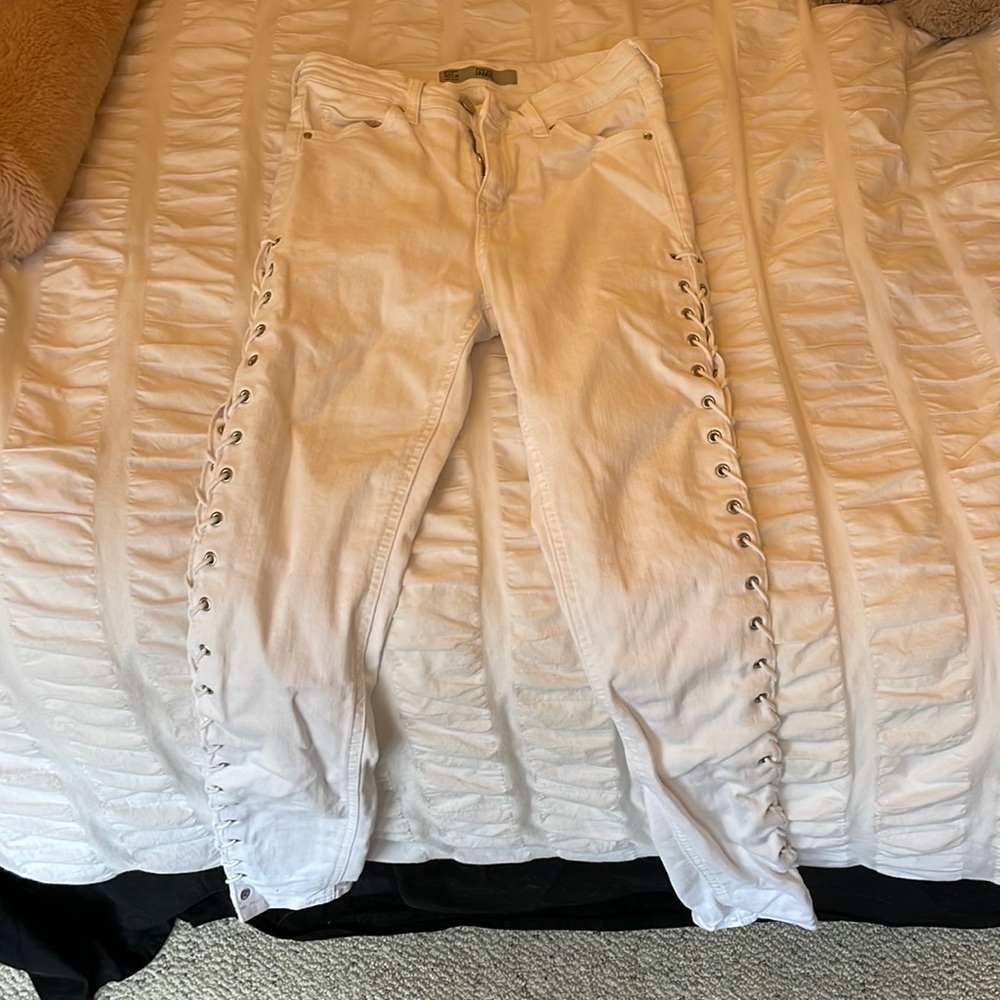 Top shop white jeans size 25